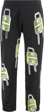Givenchy Cotton Track Pants - Heren - Sweatpants - Zwart - L - Katoen - Broeken