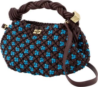 Ganni Womens Bou Top Handle Bag Brown Synthetic