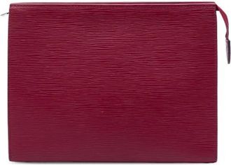 Louis Vuitton Pre-owned Toiletry Pouch 26 - Dames - Vintage Clutch - Rood - ONE Size - Leer - Vintage