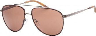 Michael Kors Mens MK1132J-102373 MK1132J 59 102373 Saxon Sunglasses - Brown - One Size