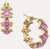 Vivienne Westwood Warwick Earrings Gold-purple-cz Gold-purple-cz Women