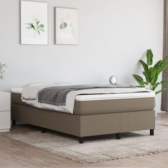 vidaXL Estructura De Cama Sin Colch&oacute;n Tela Gris Taupe 120x200 Cm Vidaxl