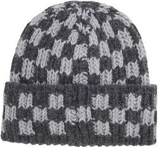 8 by YOOX RECYCLED WOOL CHECKED BEANIE