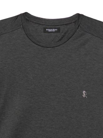 Stefano Ricci Womens Embroidered-Detail Cotton T-Shirt Aw25 M