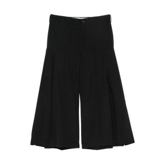 Comme Des Gar&ccedil;ons Pantaloni a gamba larga in lana - - Trousers - Donna - Nero - S