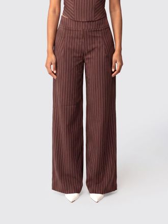 Patrizia Pepe Pantaloni ampi in misto cotone stampato