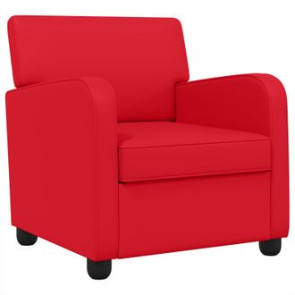 vidaXL Sill&oacute;n Rojo Cuero Sint&eacute;tico Vidaxl