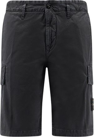 Stone Island Organic Cotton Shorts-Uomo