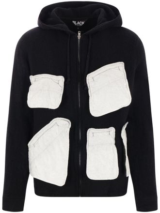 Comme Des Garçons flap-pocket hoodie