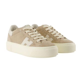 Hogan Womens H705 Sneaker Beige Calfskin