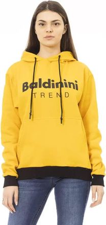 Baldinini yellow Cotton Women Womens Hoodie
