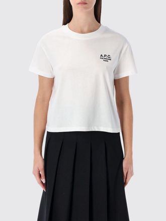 A.P.C. T-shirts basic in cotone bio con mini logo A. p.c