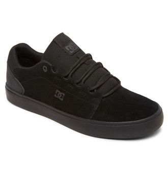 DC Sneaker DC SHOES Hyde, Herren, Gr. 10,5 (44), schwarz (schwarz, schwarz, schwarz), Obermaterial: Leder [Kuh] / Futter: Textil / Aussensohle: Gummi, Sc