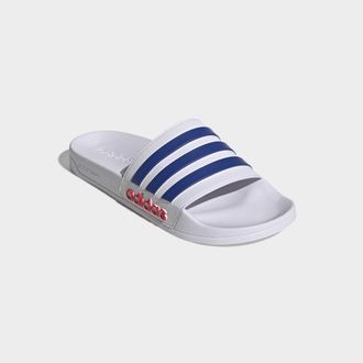 adidas Badesandale ADIDAS SPORTSWEAR SHOWER ADILETTE, Gr. 40,5, cloud wei&szlig;, royal blau, pure ruby, Synthetik, Schuhe Badesandale, Badelatschen