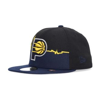 New Era NBA Platte Klep Pet Indiana Pacers - Heren - Petten - Zwart - ONE Size - Polyester - Accessoires