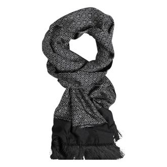 Dolce & Gabbana Silky Scarves, male, Black, Size: ONE SIZE Foulard Scarf