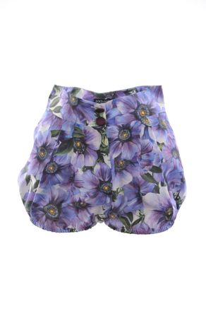Dolce & Gabbana Womens Women Shorts - Purple viscose - Size 10 UK