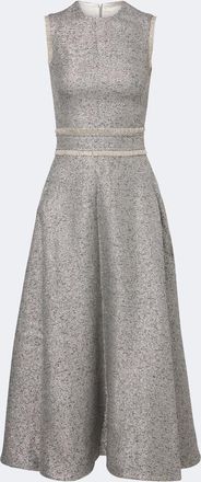 SAFiYAA Vestido midi Ornette de tweed
