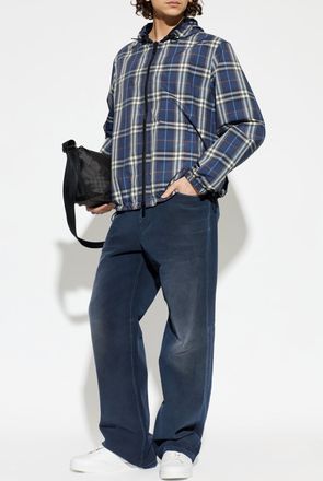 Burberry Reversible Jacket Newport, Mens, Navy Blue