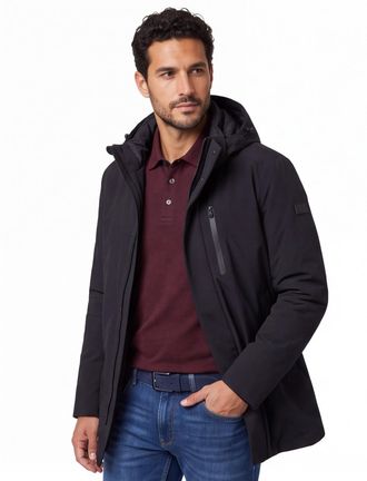 Pierre Cardin Winterjas Pierre Cardin Zwart enkele borstzak
