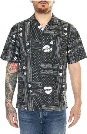 Carhartt Work in Progress Short Sleeve Shirts - Heren - Korte mouwen Overhemden - Zwart - S - Overhemden