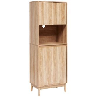 5five Simply Smart 5five Simply Smart - Aparador De Cocina De Madera Clara Abana - 5five