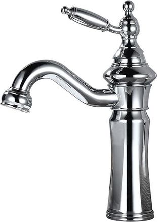 OEM Grifo De Lavabo De Ba&ntilde;o De Lat&oacute;n Estilo Antiguo, Monomando, Agua Fr&iacute;a/caliente, Cromado, Mangueras Incluidas - Otro