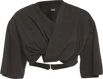 Jacquemus Blusa Le Bahia Court - Nero