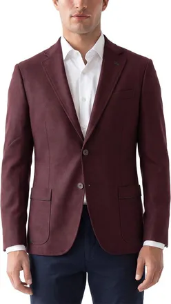 Corneliani CC Collection Academy Soft Hopsack Wool & Silk-Blend Blazer