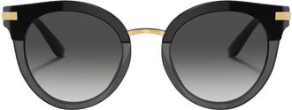 Dolce & Gabbana Eyewear round-frame gradient-tinted sunglasses - women - Acetate - 50 - Black