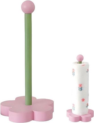 OEM Soporte Para Rollo De Cocina, 1 Pieza, Dise&ntilde;o Floral, Soporte Para Toallas De Papel, Soporte Para Papel De Cocina, Ba&ntilde;o, 31,5 X 12,5 Cm, Rosa