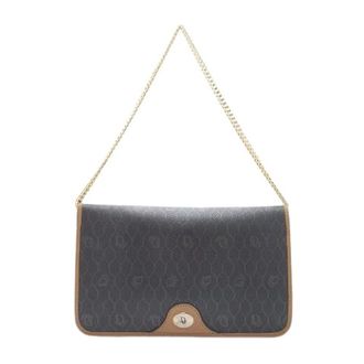 Dior Pre-owned Cross Body Bags, female, Black, Size: ONE SIZE Pre-owned Honeycomb Chain Shoulder Bag