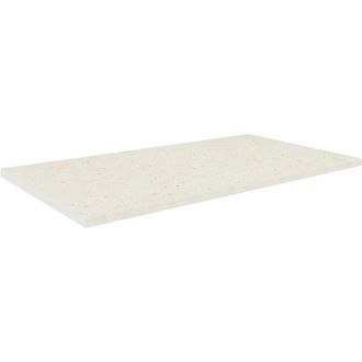 ebuy24 Piano di lavoro vcm 28mm di spessore Larghezza 120 cm Facile da pulire Piano cucina - Esilo (Bianco)