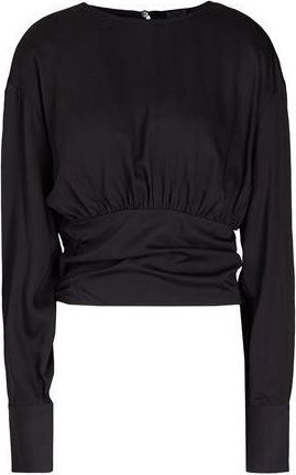 8 by YOOX VISCOSE WAIST GATHERING BLOUSE