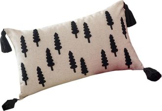 OEM Funda De Coj&iacute;n Con Estampado De &Aacute;rbol De Navidad Y Costuras - 30 Cm