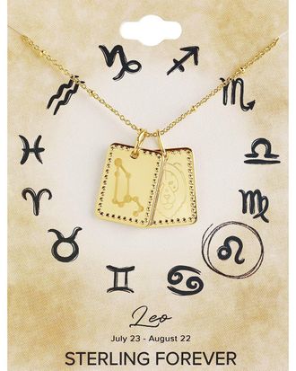 Sterling Forever Zodiac Tag Necklace