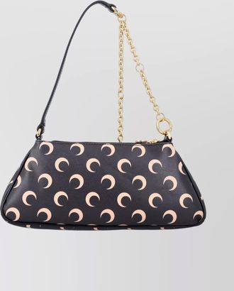 Marine Serre crescent moon canvas shoulder bag