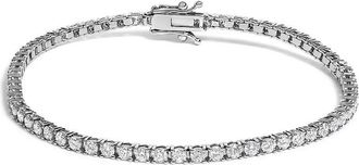 House of Brilliance 14K White Gold 3.00 Ctw Diamond Classic Standard 4 Prong Set Tennis Bracelet