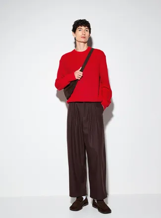Le 31 Mens Flannel-feel pleated pant Imported from Seoul