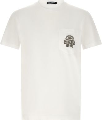 Dolce & Gabbana Witte Katoenen T-Shirt