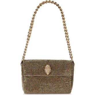 Kurt Geiger Small Party Shoulder Bag in Gold at Nordstrom Rack