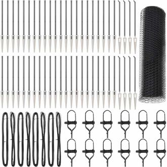 vidaXL Reja Con Postes Gris 0.8 X 100 M Acero Recubierto De Pvc Vidaxl