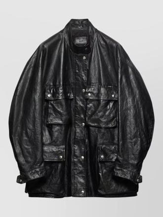 Prada collared jacket long sleeves multiple pockets