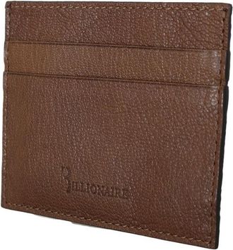 Billionaire Italian Couture Leather Cardholder Mens Wallet