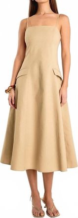 endless rose Lindsay Maxi Dress In Beige