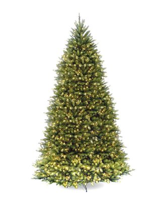 National Tree Company 10ft Dunhill Fir Hinged Tree with 1200 Clear Lights