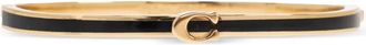Coach logo-detail bracelet - women - Brass/Enamel - One Size - Gold