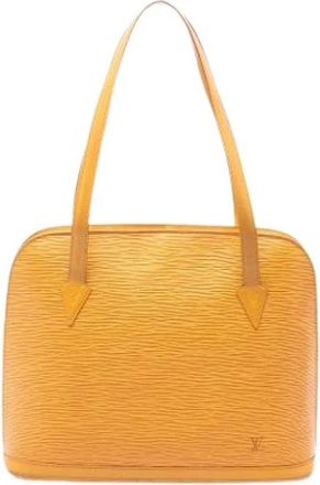 Louis Vuitton Pre-owned Lussac Tote Bag - Dames - Vintage Shopper - Geel - ONE Size - Leer - Vintage