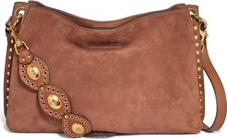Aim&eacute;e Roma Shoulder Bag in Nutshell Suede at Nordstrom