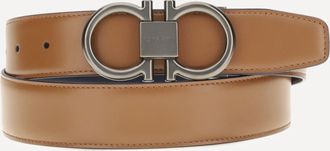 Ferragamo Cintura Gancini reversibile in pelle Man 110